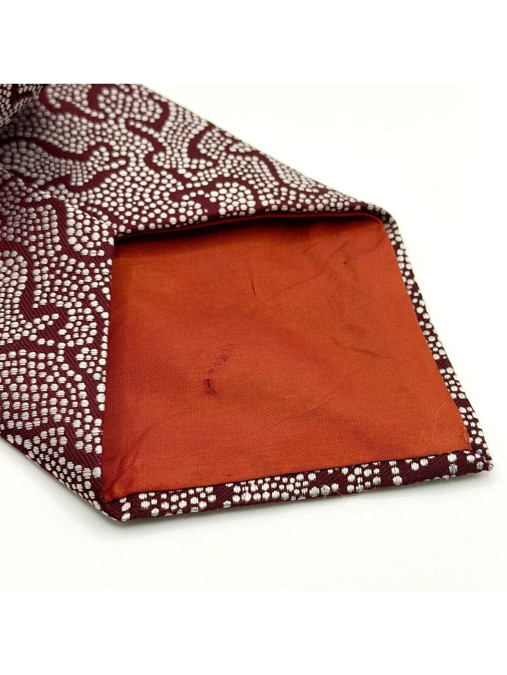 Vintage 70s Maroon Donkey Tribal Novelty Tie
